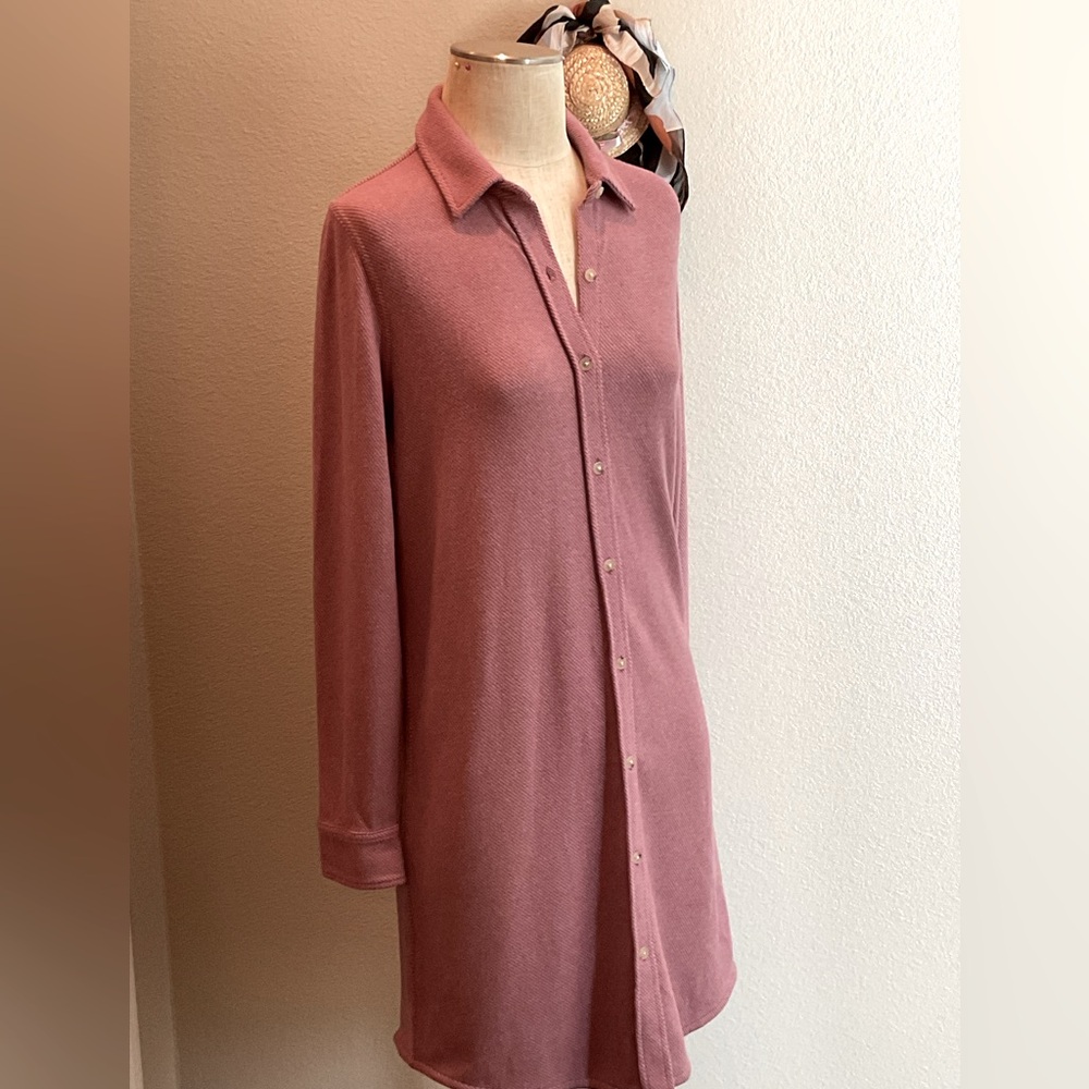 NWOT Women’s Faherty Pink and Orange Viscose Cardigan Sweater long Dress .Small